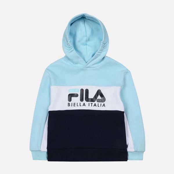 Fila Heritage Boy's Sweatshirts - Turquoise,NZ 238-5748